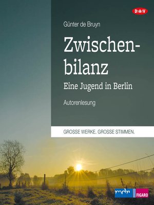 cover image of Zwischenbilanz.--Eine Jugend in Berlin (Autorenlesung)